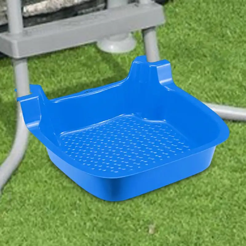 Poolside Foot Bath Foot Soak Tray Non-Slip Footbath Basin Wash Sand & Dirt Before Entering Installed On Pool Ladder Pool