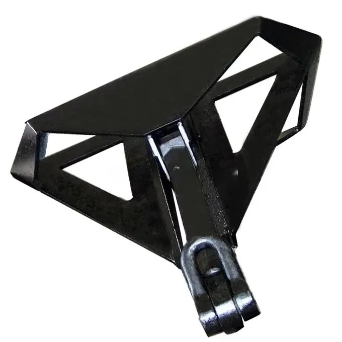 Factory Direct Sales  Marine Boat Cast Steel 300KG to 100000KG High Holding Power HHP Flipper Type Delta Anchor
