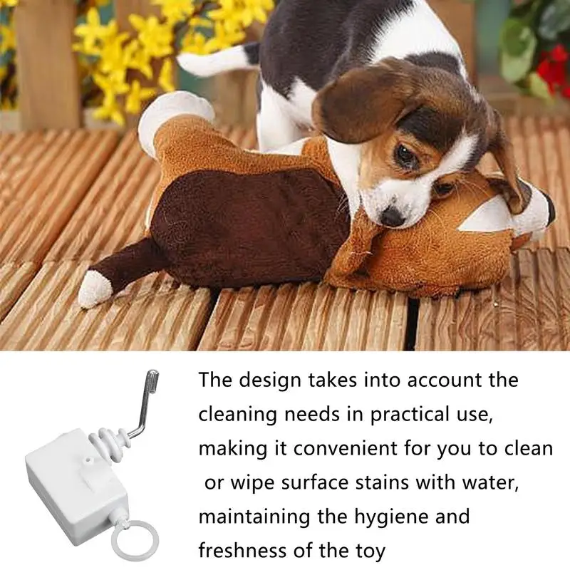 Pull String Tail Wagging Movement Toy Tail Wagging Movement Vibrator Vivid Tail-Wagging Effect Toy Accessory For Small Dogs