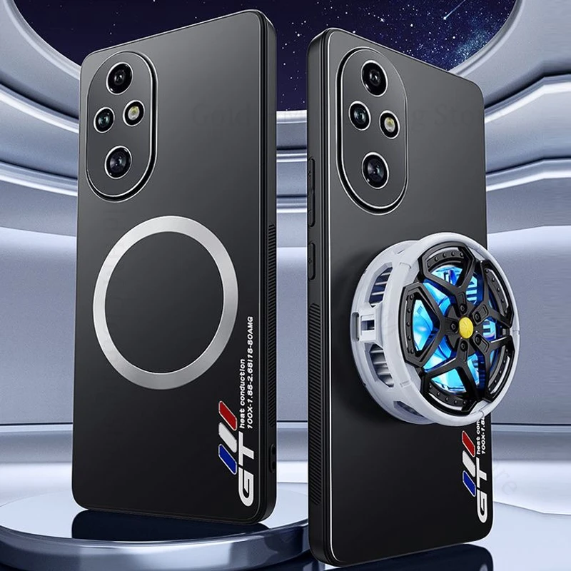 

Phone Cooling Heat Dissipation Case For Honor 200 100 Pro Matte Shockproof Cover For Honor 90 GT 80 70 Pro Copper Magsafe Case