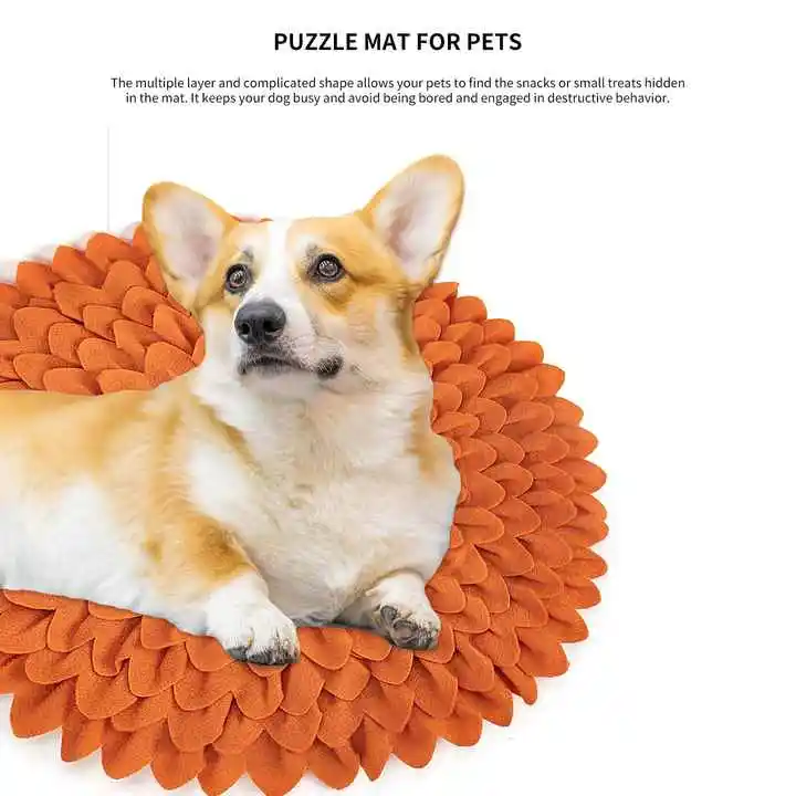 Pet Dogs Snuffle Mat Pet Leak Food Anti Choking Mat Cat Dog Training Blanket Nose Work Toy Pet Slowing Feeding Intelligence Mat