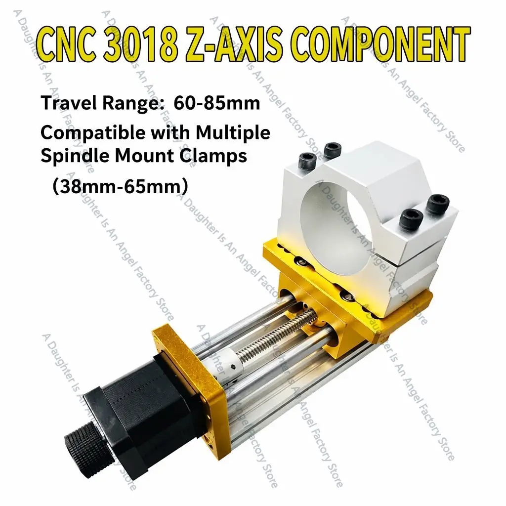 CNC Z-axis Kit 60-85MM Three Axis Laser Engraving Machine Motor Clamp Module Sliding Table Support 3018 Spindle Clamp 45/52/65mm