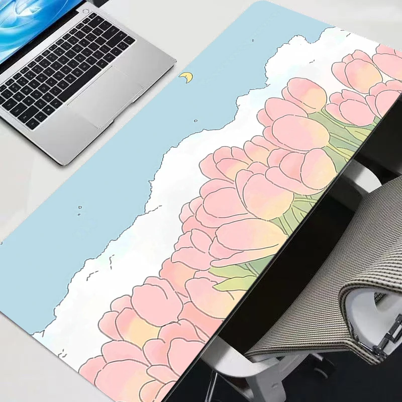 

Mouse Pad Rubber Mini Pc Keyboard Pad Laptop Computer Vintage Flower Pattern Speed Desk Mat Computer Gaming Acessories Mousepad