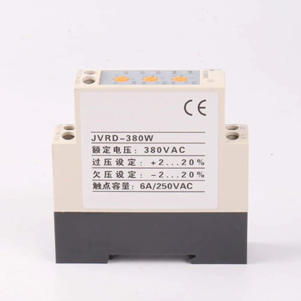 

Защита последовательности фаз напряжения Пластиковый источник питания 3 фазы JVRD-380W Устройство защиты от перенапряжения и пониженного напряжения Практичная