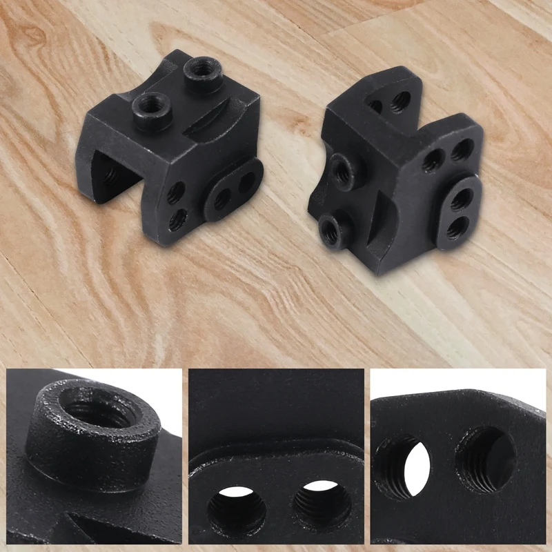 Soporte de enlace de choque inferior delantero y trasero de aluminio CNC, 2 uds., para RC 1/10 Rock Car Axial SCX10-II 90046 90047 AR44, envío directo