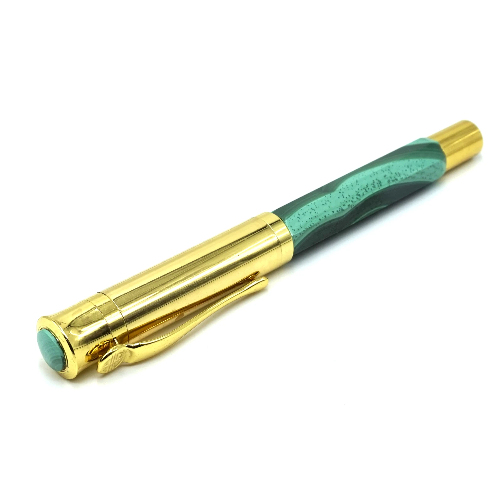 Luxury Quality Fountain Pen Natural Congo Malachite with 0.7mm, 1.0mm Nib Luxury for Collection. Nice Writing Free Gift Box image 3