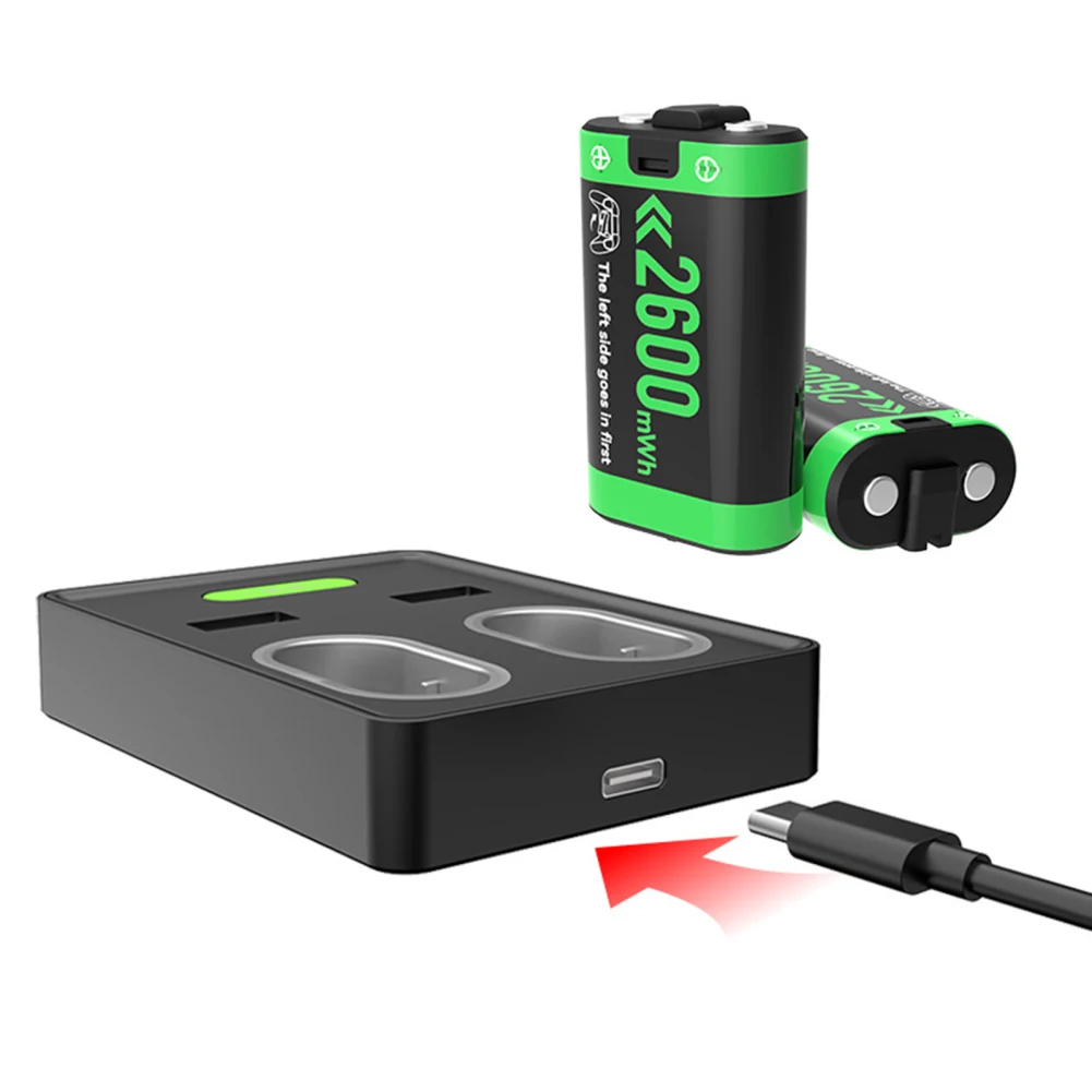 

Аккумуляторная батарея с высокоскоростной зарядной станцией, 2 USB-порта для контроллеров Xbox Series S/X Xbox One
