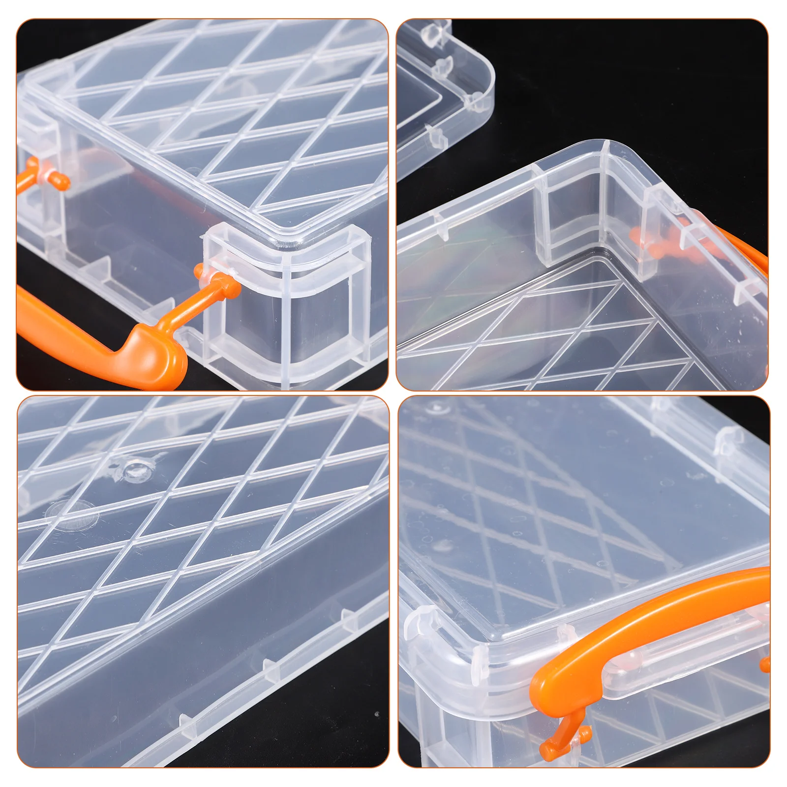 

Pencil Box Large Capacity Clear Plastic Student Stationery Organizer For School Office Pen Case Frosted Pencil Holder