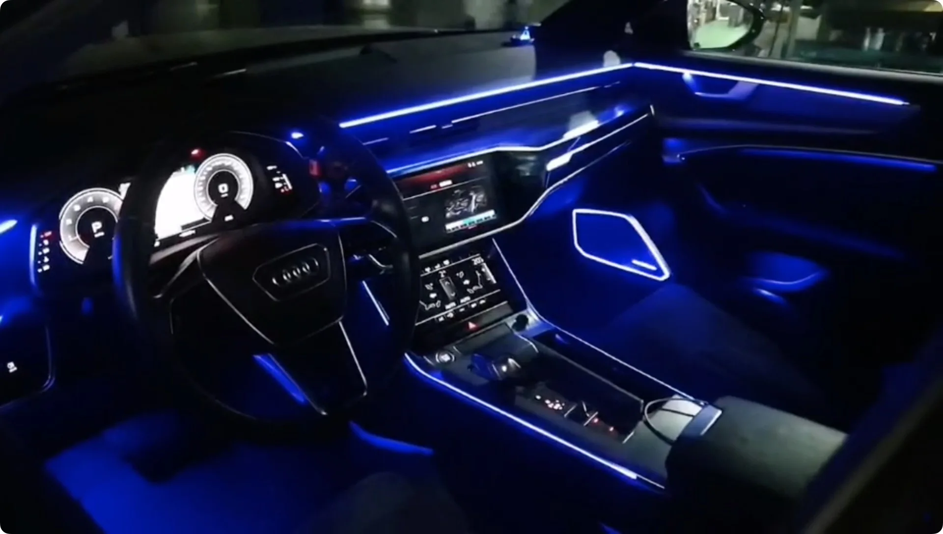for for i A6 2019-2025 Intelligent LED Ambient Light 12V 64 Colors Dynamic Symphony Interior Lighting 1 Year Warranty