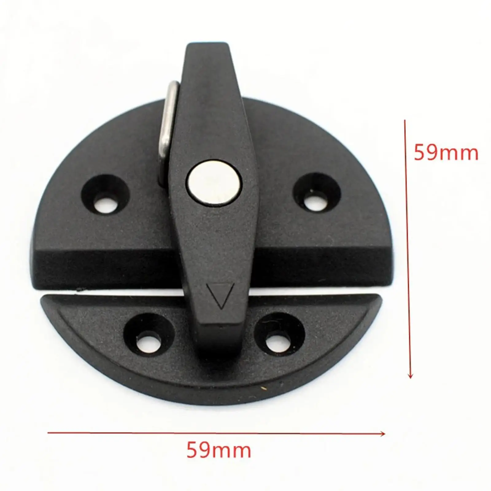 Round Door Twist Catch Lock Latch Twist Lock Turn Button Lock Nylon Door Latch 59mm Fits for Boat Door Cabinet Spare Parts