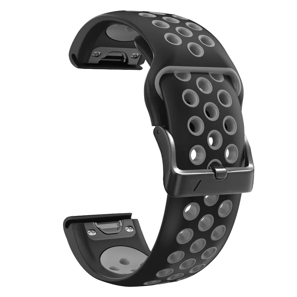 Quickfit 22 26mm pulseira de relógio de silicone para garmin epix pro gen 2/fenix 7 7x 47mm 51mm 6 6x pro 5 5x pulseira