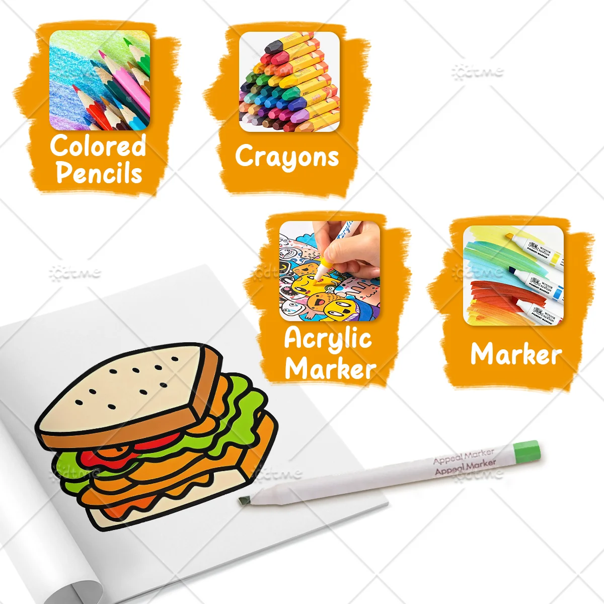 Libro de Colorear de Comida, B - Food And Snacks Coloring Book Bold And Easy reseña y precio