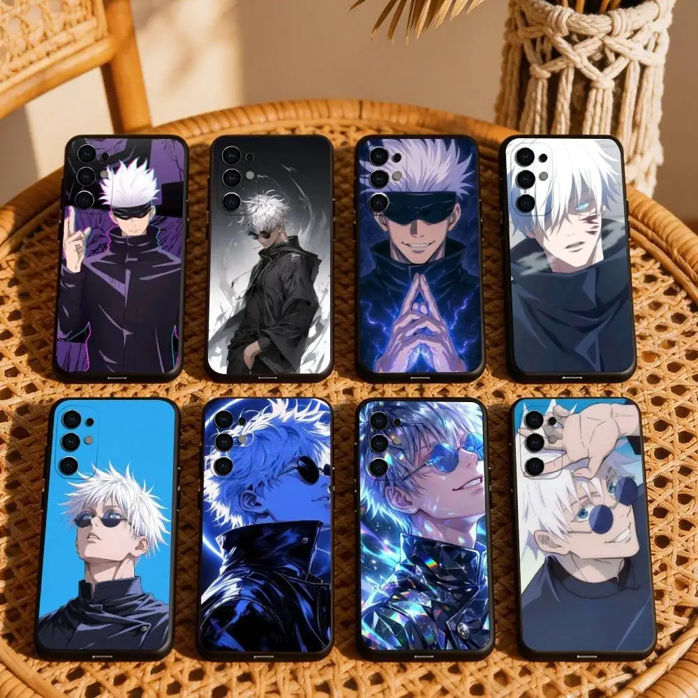 Jujusu-Kaisen Gojo Satoru Phone Case For Samsung S25,S24,S21,S22,S23,S30,Ultra,S20,Plus,Fe,Lite,Note,10,Black Cover