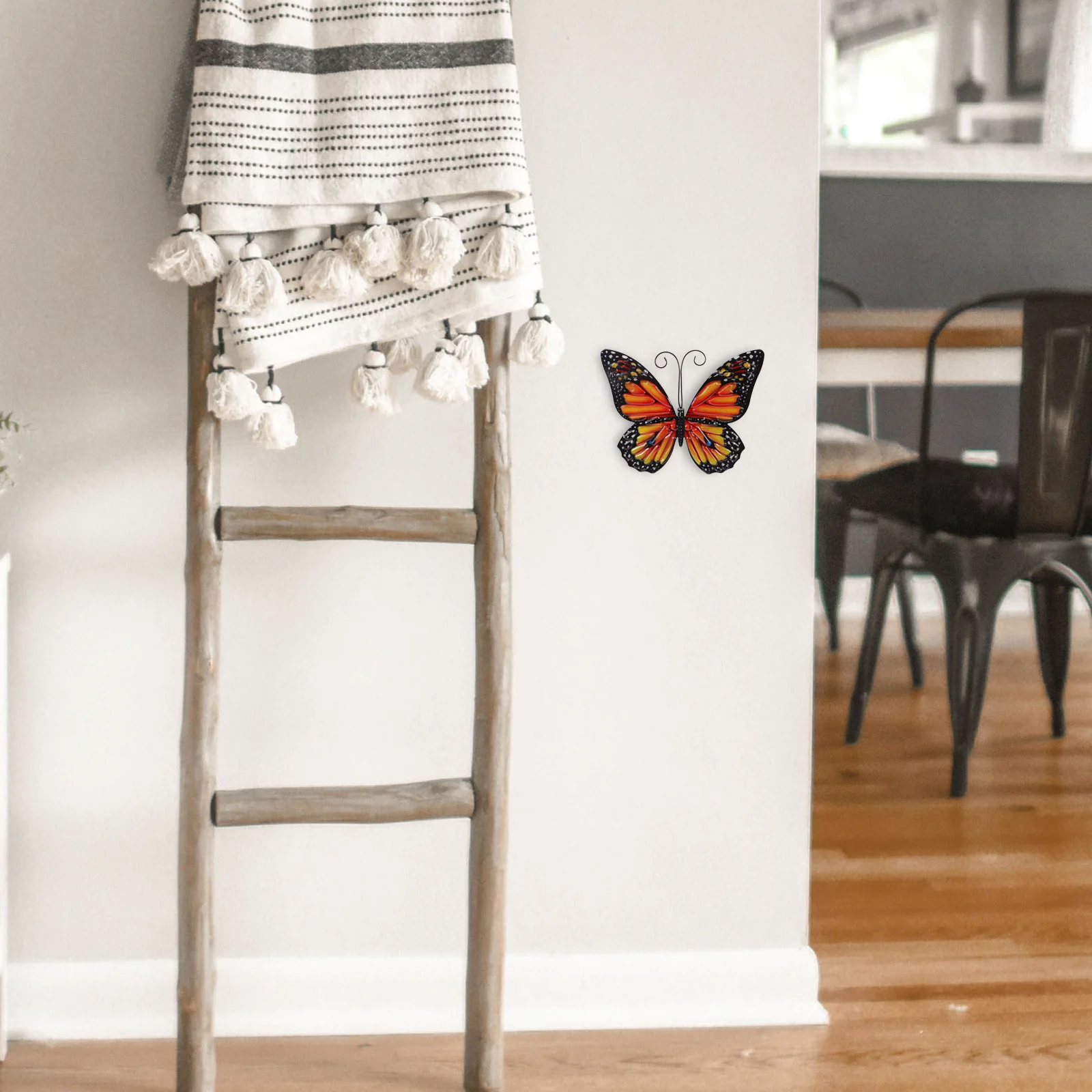 

Iron Butterfly Wall Hanging Decoration Wrought Metal Outdoor Craft Decor Fence Gate Door