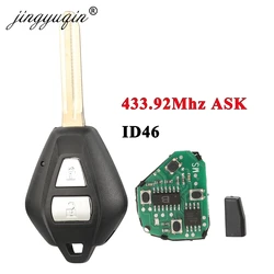 Jingyuqin pilot z kluczykiem samochodowym 2 przyciski 433.92MHz Chip ID46 do Isuzu D-Max Holden colado Auto-klawisz zamiennik