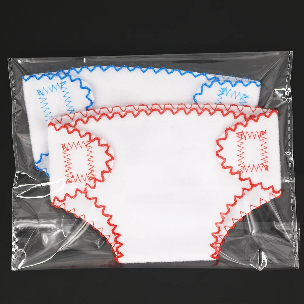 2pcs Doll Diapers Doll Underwear for 14-18 Inch Baby Dolls and Other Similar Dolls 43cm Baby Born Doll Underwear Doll Bibs