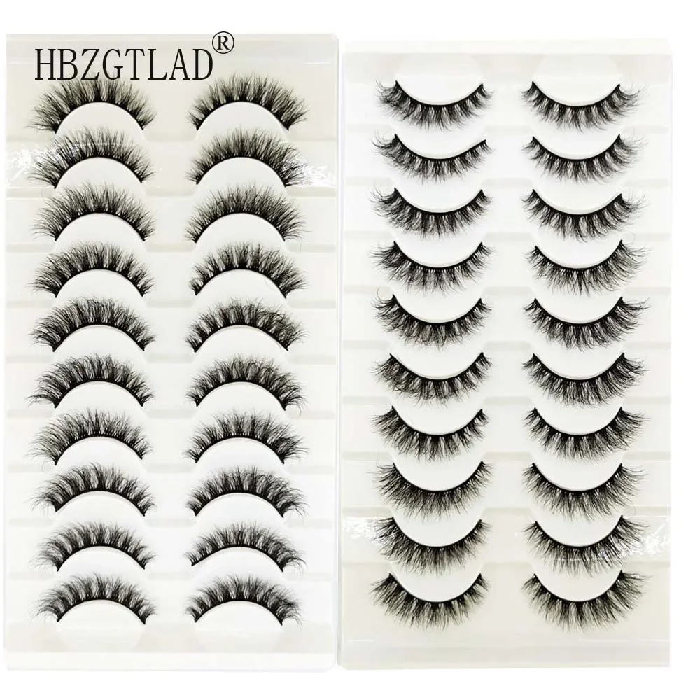 Nouveau 1000 paires 100% vrais cils de vison 3D faux cils naturels 3d cils de vison Extension de cils doux Kit de maquillage Cilios