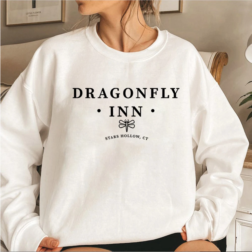 Dragonfly Inn Stars Hollow Sweatshirt Tv Show Gilmore Girls Jumper Luke\'s Diner Gilmore Girls Crewneck Sweatshirts Fans Tops