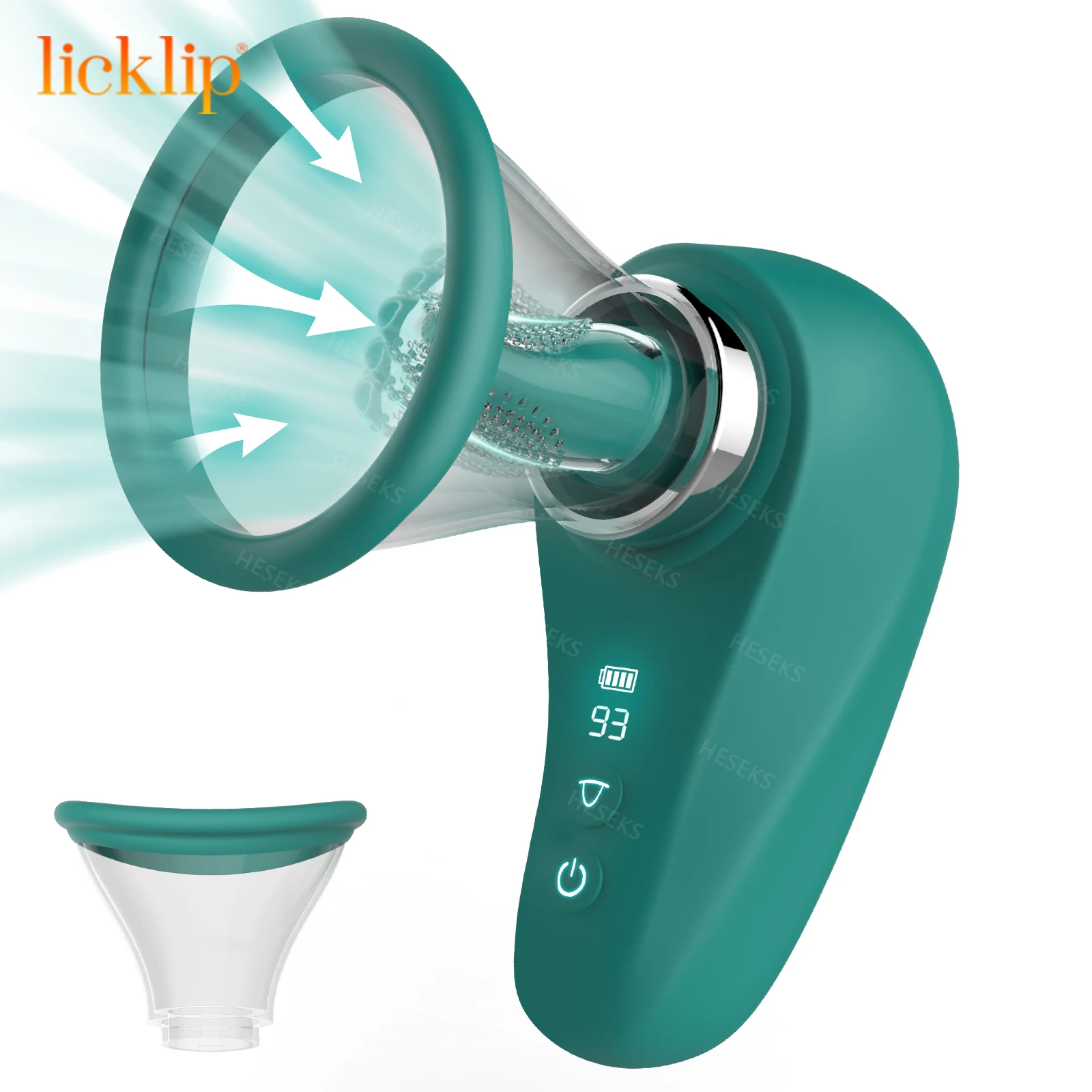 

LICKLIP Vacuum Sucker Tongue Licking Vibrator with Sucking Cup Nipple Massager Vagina Clitoris Stimulator Sex Toys for Women 18+