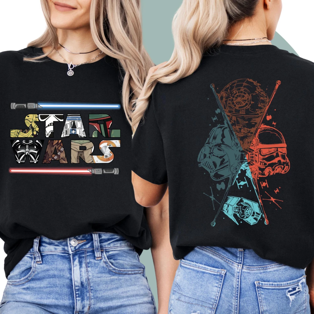 

Футболка «Звездные войны» — это повседневная свободная и стильная футболка «Это» «Шлях Звездных Войн». Всесезонный базовый слой унисекс для пар из чистого хлопка.