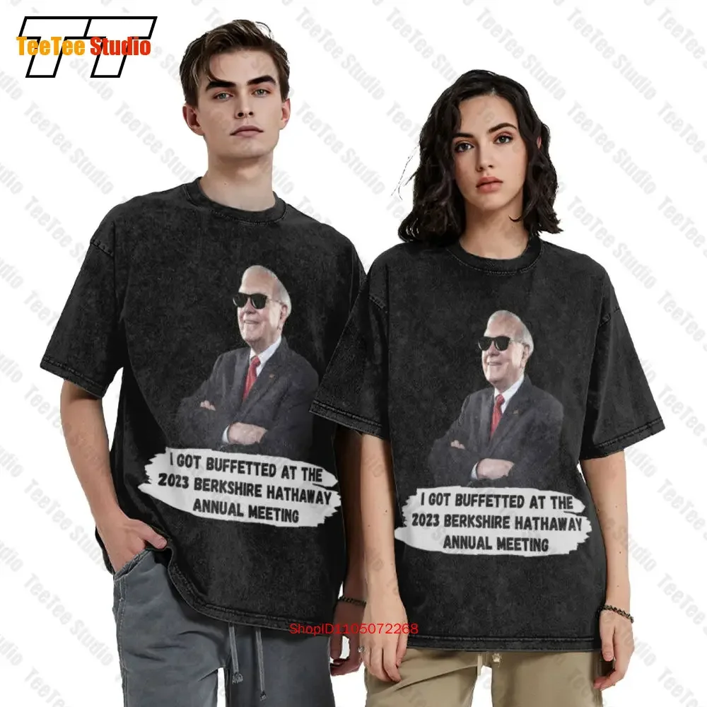 Warren Buffett Vintage Oversized T-Shirt 2023 Berkshire Hathaway Annual Meeting SWVQ