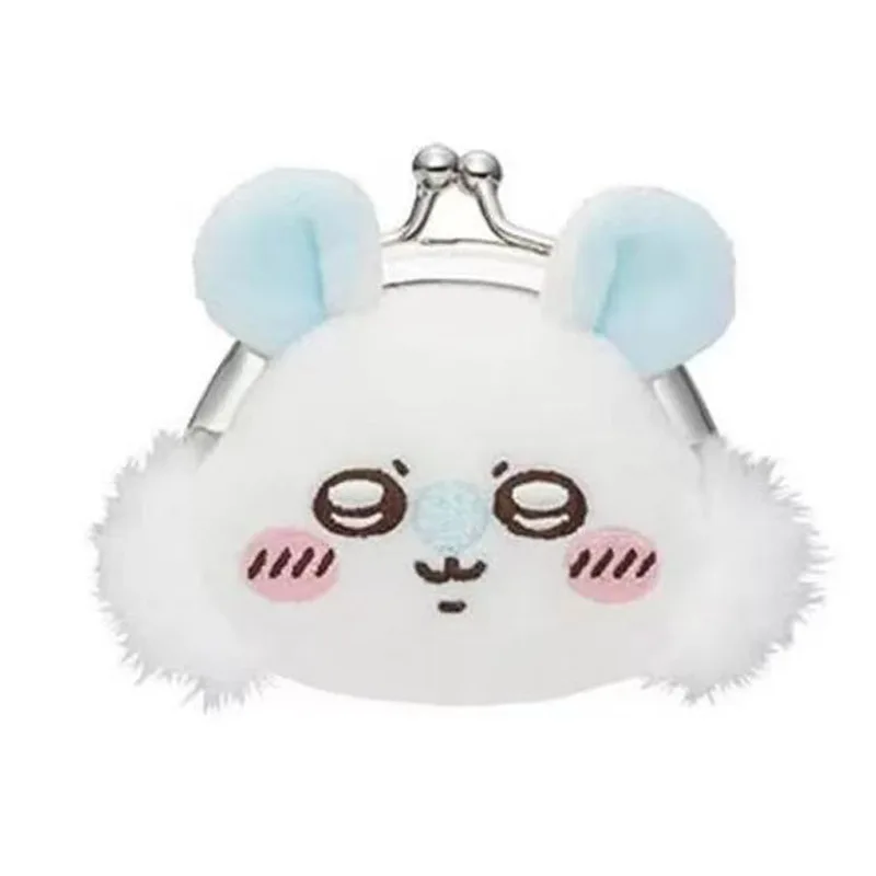 Kawaii Chiikawa Cartoon Plüsch Geldbörse Anime Usagi Mädchen Herz Niedliche Plüsch Spielzeug Rucksack Anhänger Kopfhörer Tasche Mädchen Geschenk