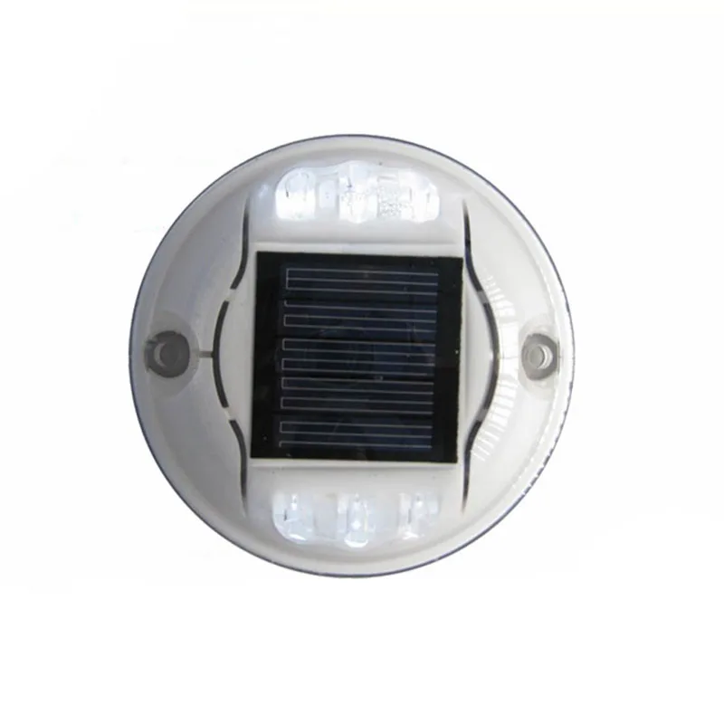 CE RoHS approved waterproof High quality round design solar powered deck dock light plastic road stud