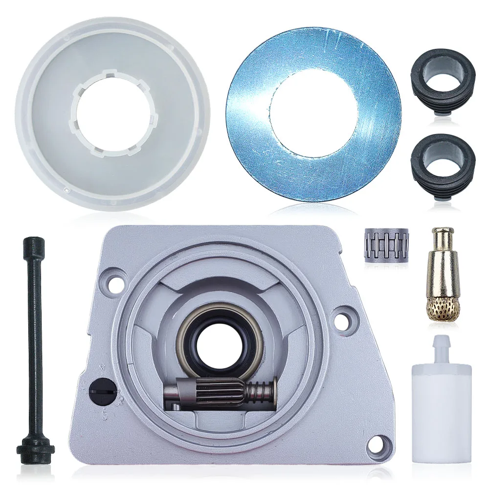 Kit de Engranaje Helicoidal para Bomba de Aceite para Motosierra Husqvarna 61 66 266 XP 268 272 272XP 501 51 25-01, 501 51 38-01, 501519901