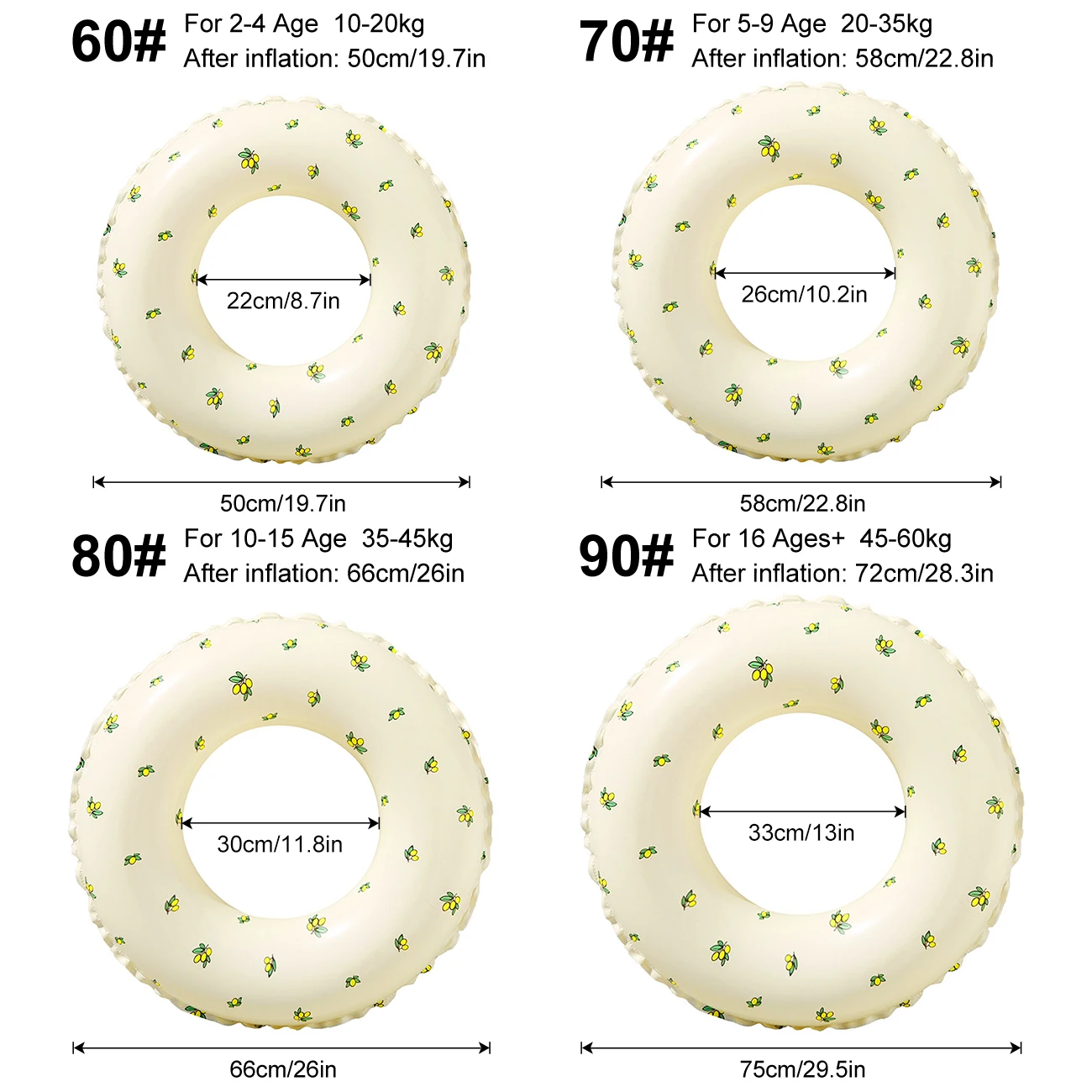 1PC Retro dik zwembad drijft vlot, zomer volwassen eenvoudige drijvende cirkel, geschikt voor strandfeesten