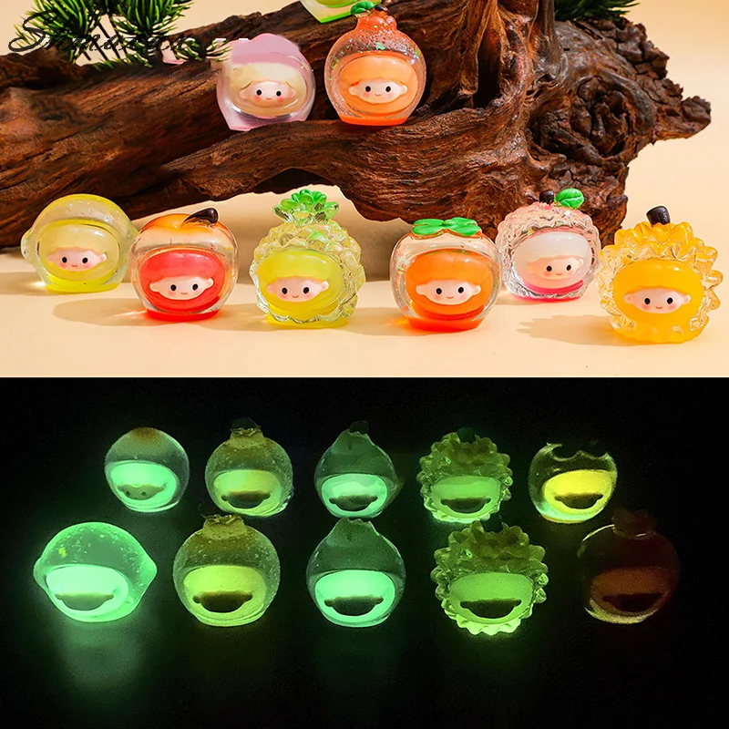 Mini Simulation Food Luminous Doll DIY Jewelry Accessories Creative Keychain Pendant