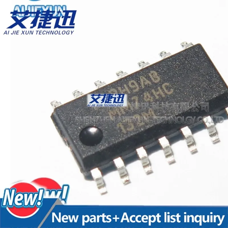 50Pcs MM74HC132M Quad 2-Input NAND Schmitt Trigger SOP14 New and original