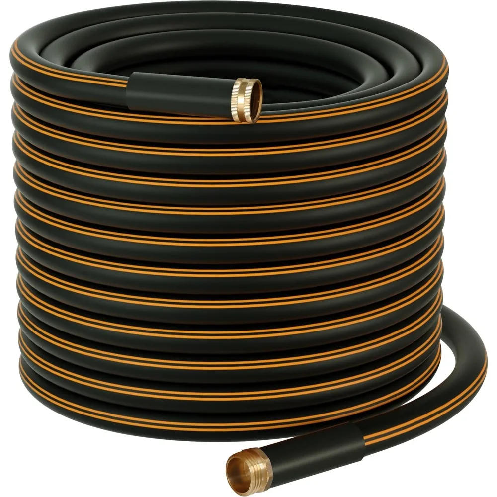 

Heavy Duty Garden Hose 200 ft x 5/8 Inch Black Color Water Hose (200 Feet)