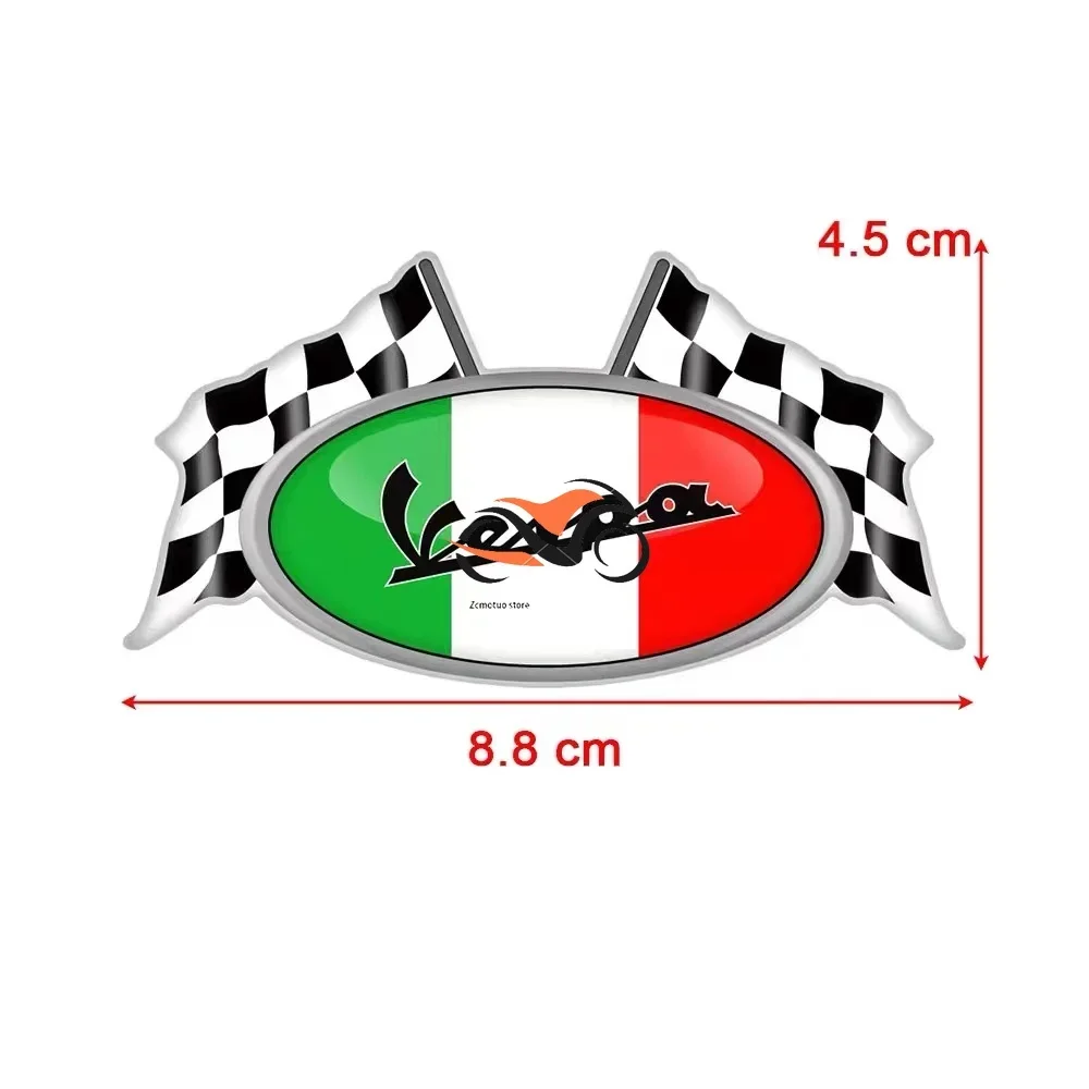 Motorcycle Sticker LIMITED EDICATION Italia Flag Decal Tank Tail Case 3D For VESPA Aprilia Ducati Benelli Moto Bike Accessories