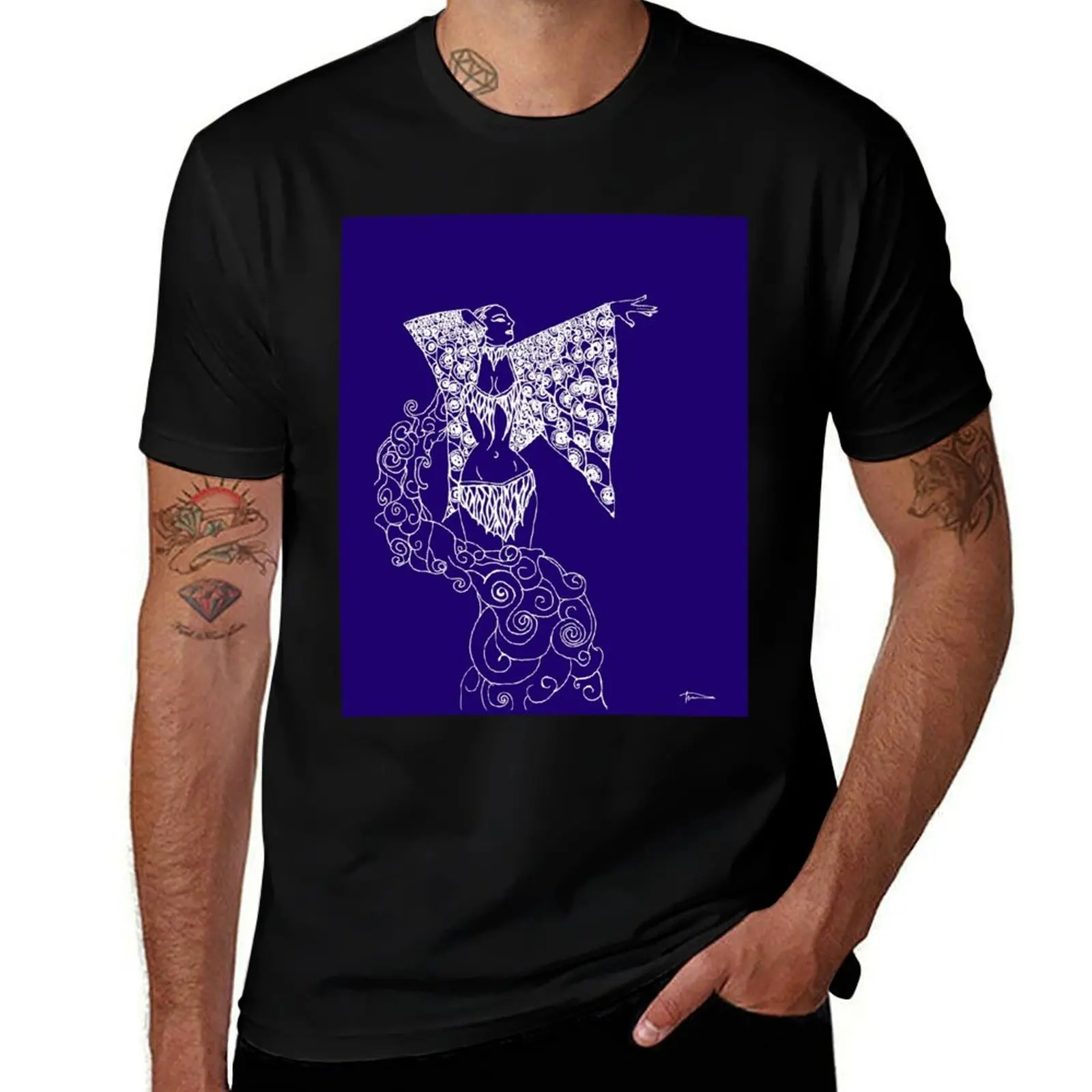 

Belly Dancer with eyeball sleeves T-Shirt t shirts for man cotton man t shirts cotton g man t shirts for men T-shirt