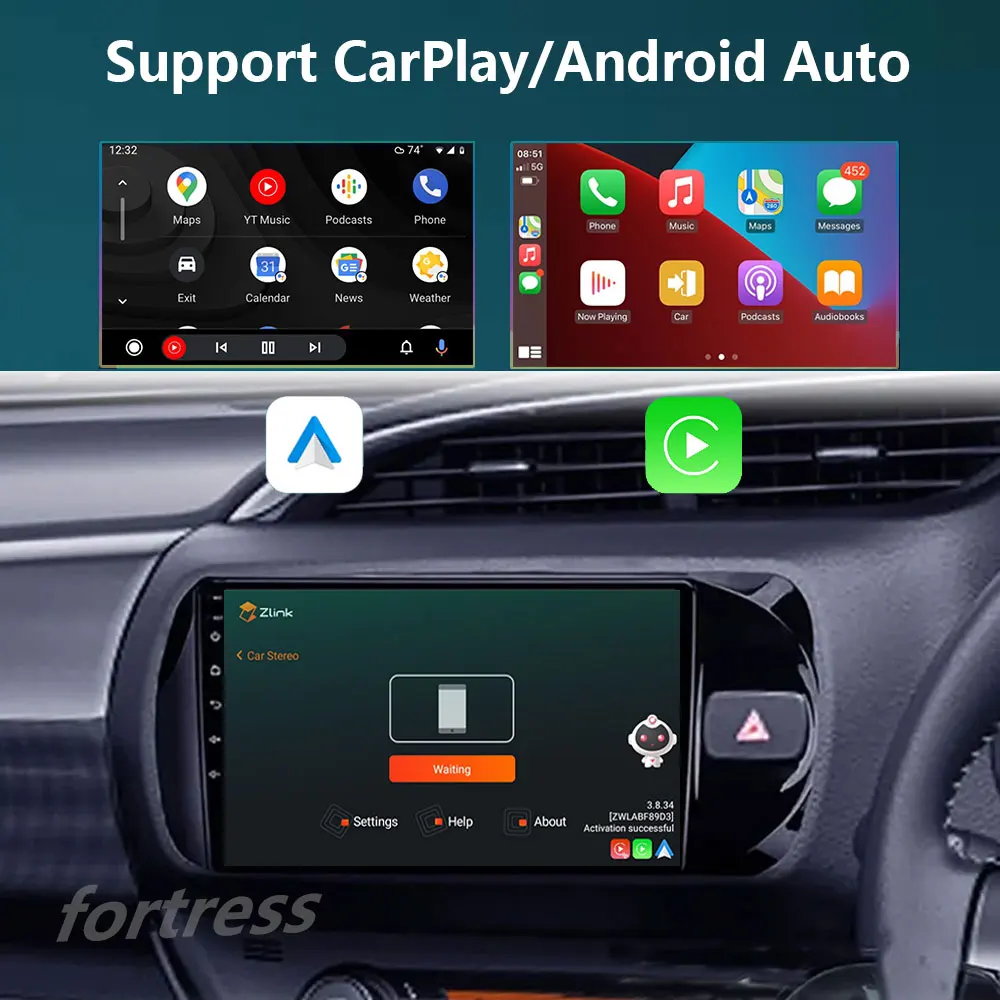 4G Android 13 Radio For Toyota Vitz 3 XP130 2014 2015 2016 2017-2019 Car stereo Multimedia Player Carplay Auto GPS 2DIN NO DVD