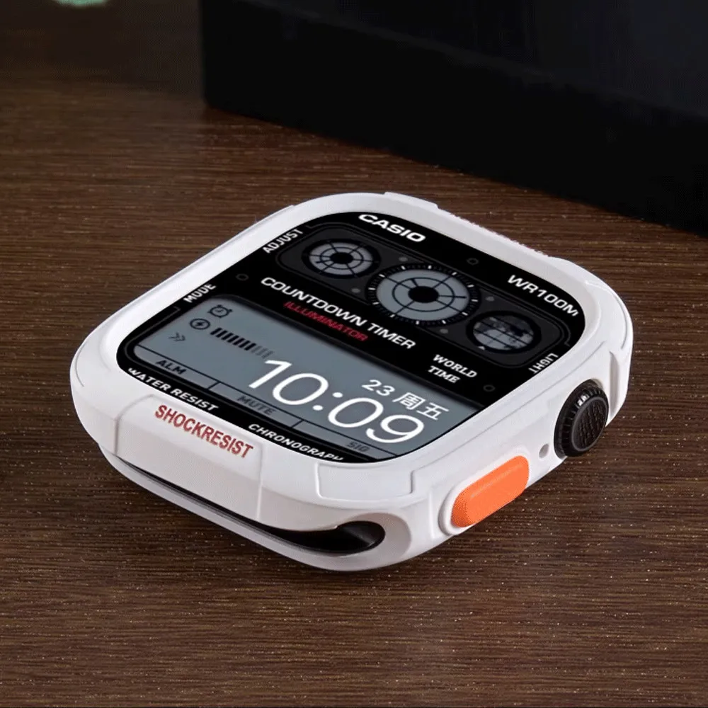 2. Generation Stoßfester Gehäuseschutz + Silikonarmband für Apple Watch Ultra 3 2 49mm S10 S11 46mm 42mm 44 45mm für iWatch Series 9 8 7 6 SE – Detail 7