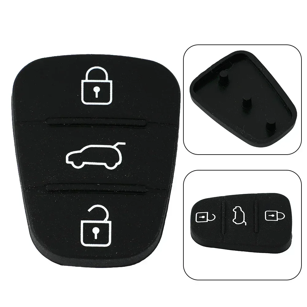 

Black Key Button Cover 3 Buttons For Hyundai I10 I20 I30 For Hyundai Ix35 Ix20 Plastic 1pc Remote Key Fob Case