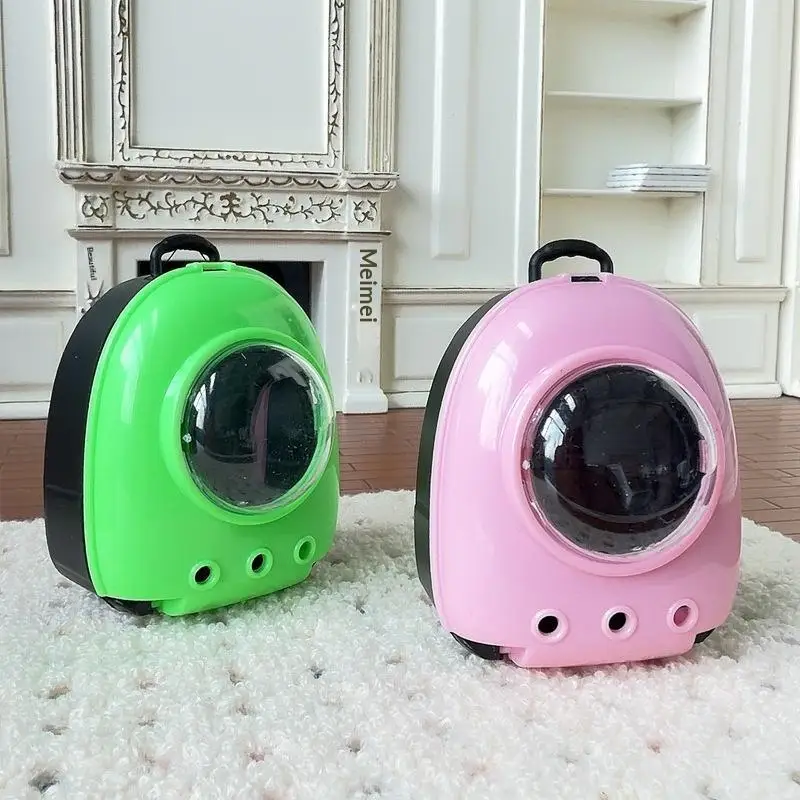 

15/17cm Doll Backpack Toy Cat Design Cute Accessories for Dollhouse Pretend Play