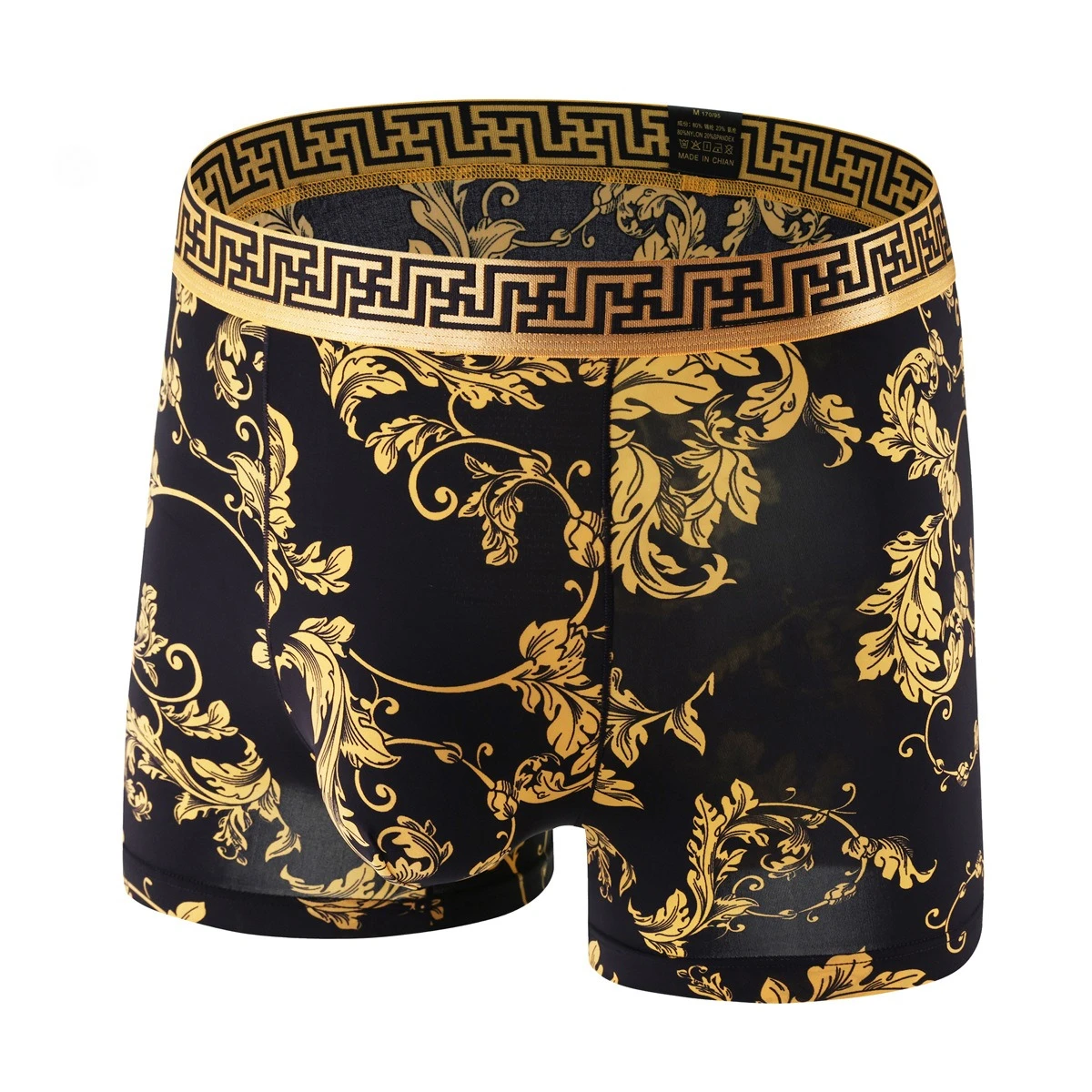

Men's Bulge Boxy Underwear Printed Nylon Boxer Briefs Gays Sexy Mid Rise U Convex Pouch Thin Breathable Fashion Daily Underpants