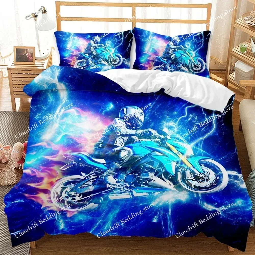 

Mountain bikes Bedding Set Boys Girls Twin Queen Size Duvet Cover Pillowcase Bed Kids Adult Fashion Home Textileextile026