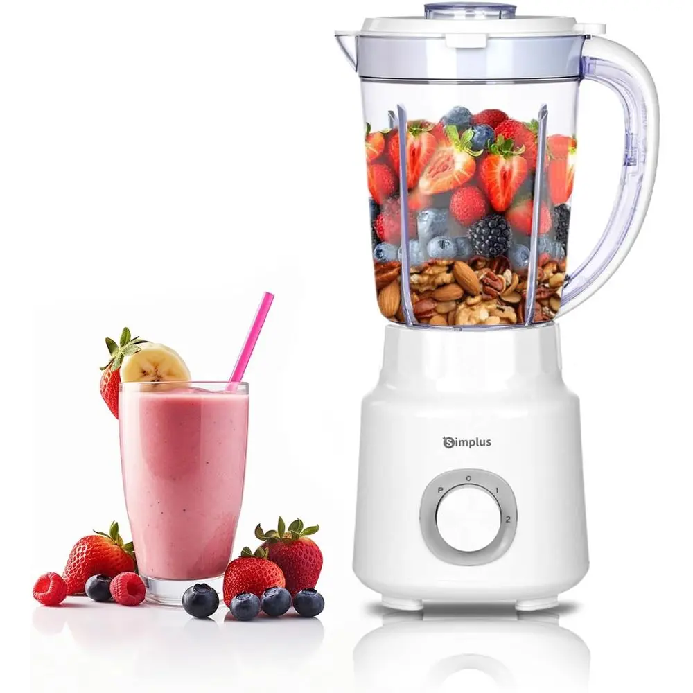 

Блендер для столешницы, 51 унция, из нержавеющей стали, профессиональный, 3 регулируемые скорости, для смузи, соков, коктейлей, фруктовых напитков