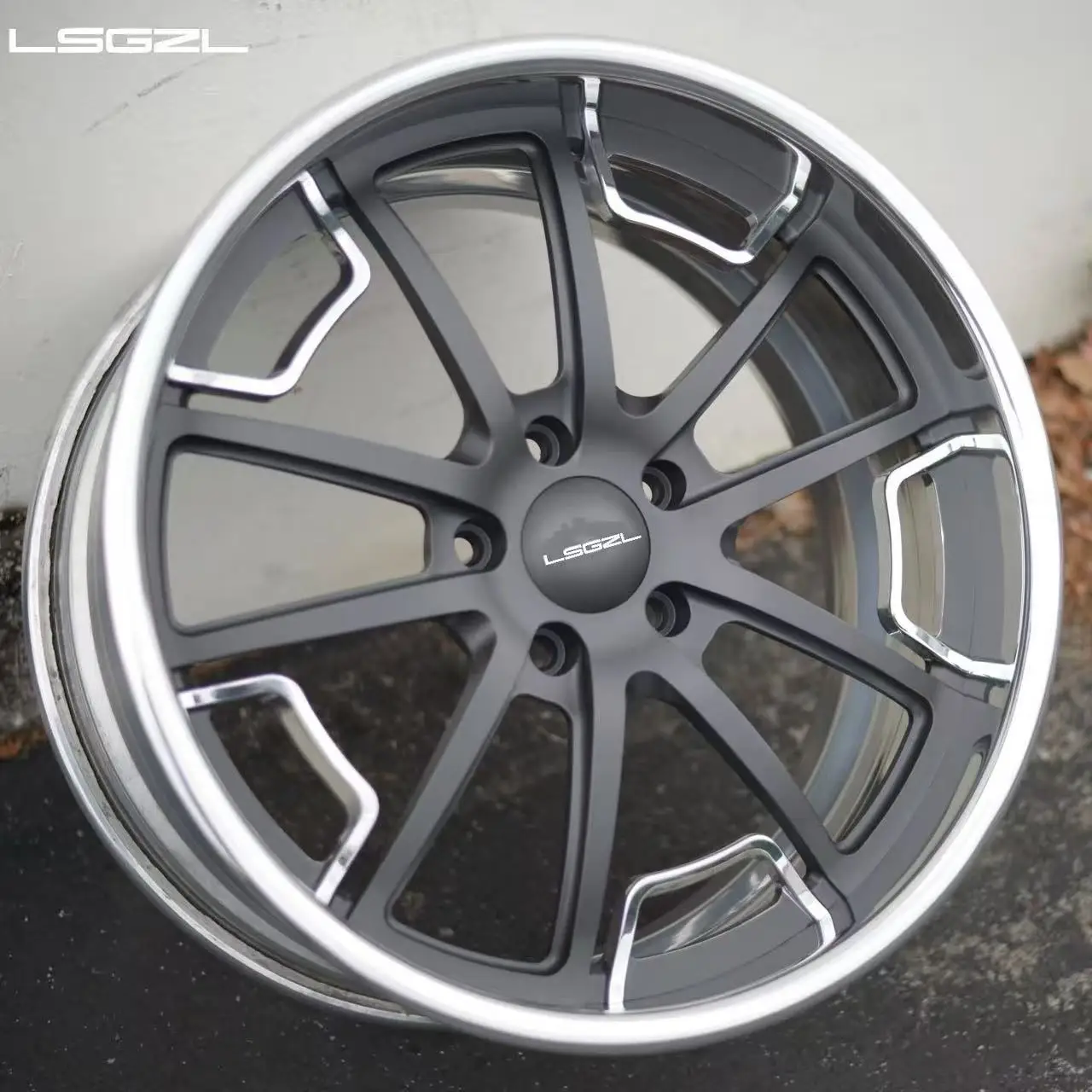 LSGZL Ruedas Forjadas de Aleación 6061-T6 Personalizadas de Dos Piezas de 20 22 24 Pulgadas 5x130 5x127 para Chevrolet C10 1500