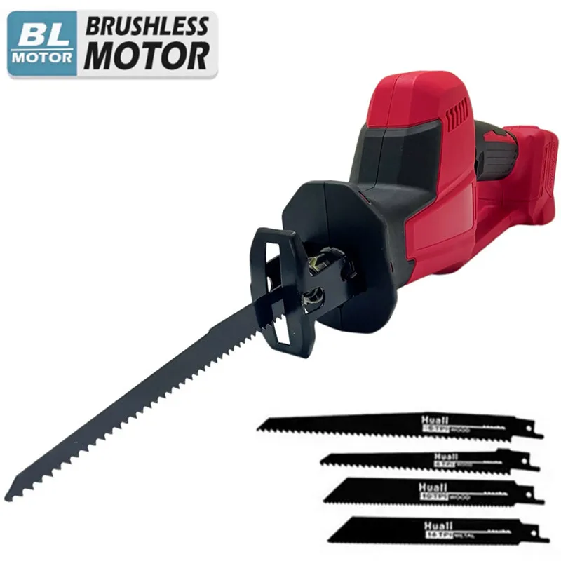 

Cordless Reciprocating Saw For Milwaukee 18V Battery Brushless Electric Saber Saw Wood Metal Pipe Cutting Saw Power Tools