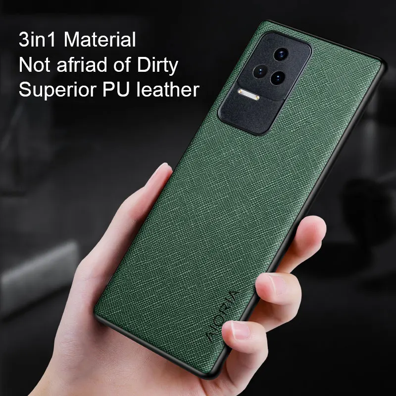 Case for Xiaomi Poco F4 5G, with simple and light cross pattern, phone case
