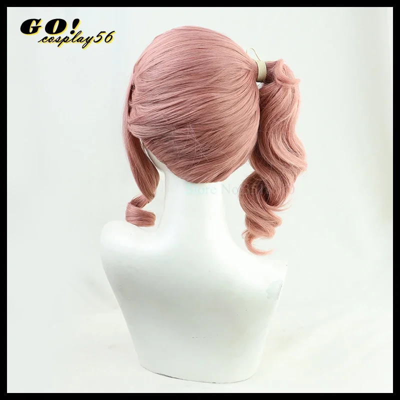 Mochizuki Honami Cosplay Wig hnm Long Curly Temples Ponytail Heat Resistant Hair Role Play Vtuber Sekai Headwear