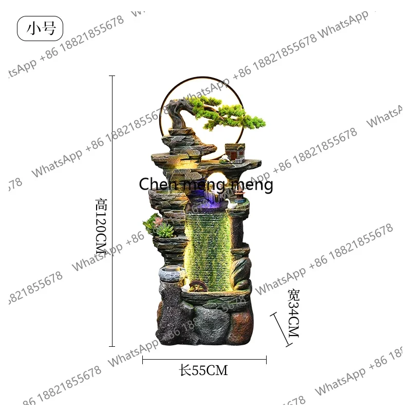 G153 Decoration ornament next to floor-to-ceiling TV cabinet rockery flowing water fountain garden circulating water landscape