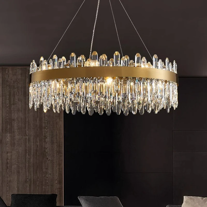 home decorationPendant lights, luxury crystal living room chandelier, bedroom Pendant lamp, ceiling light, indoor lighting