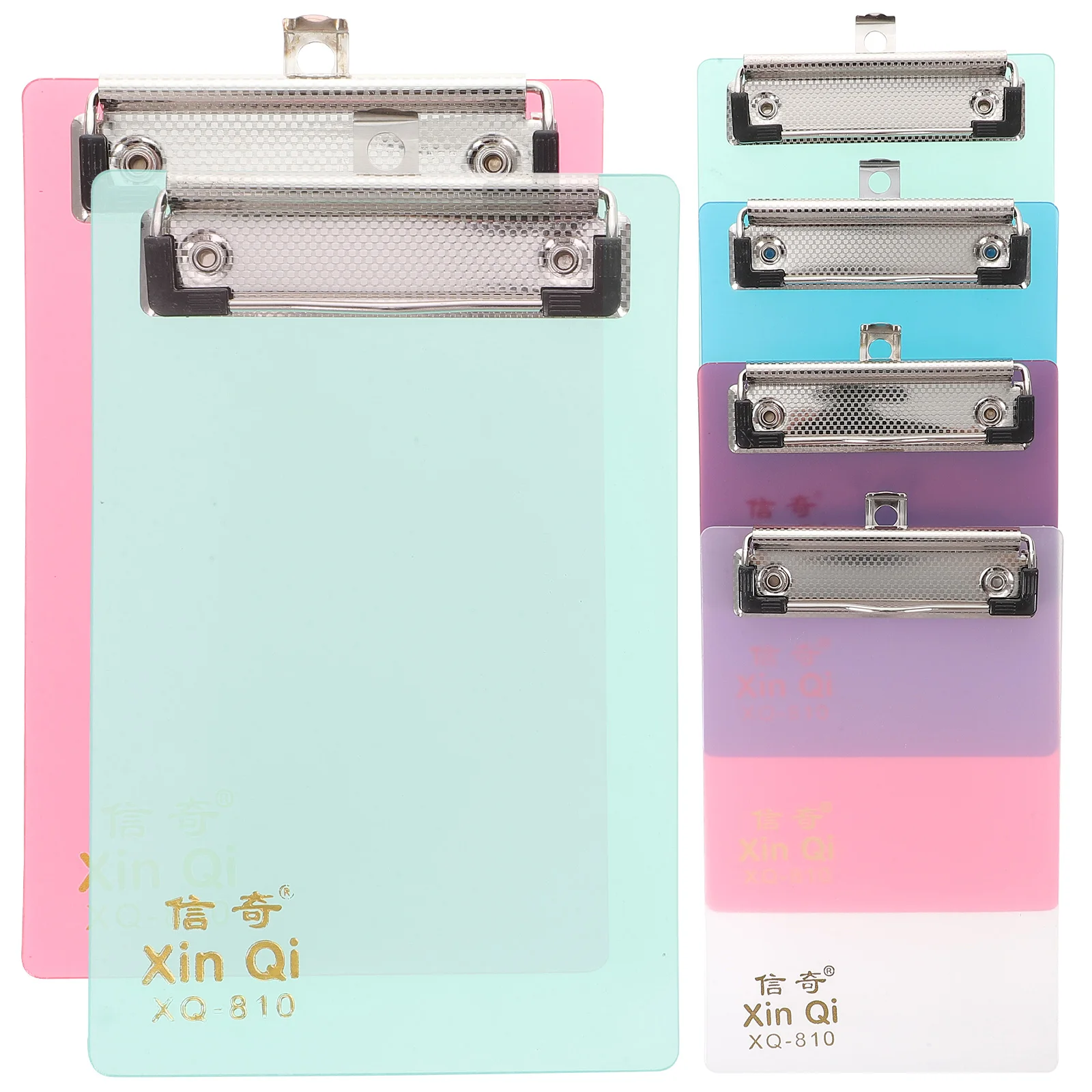 

6 Pcs Clip Boards Plastic A4 Size Lightweight Office School Paper Holder Storage Profile Clipboard Pad