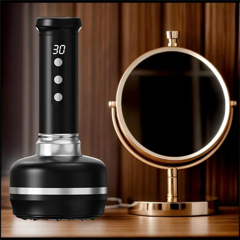 Guasha Electric Cupping Massager Vacuum Suction Cup Anti Cellulite Beauty Health Scraping Fat Remover Slimming Massage Black-Y48