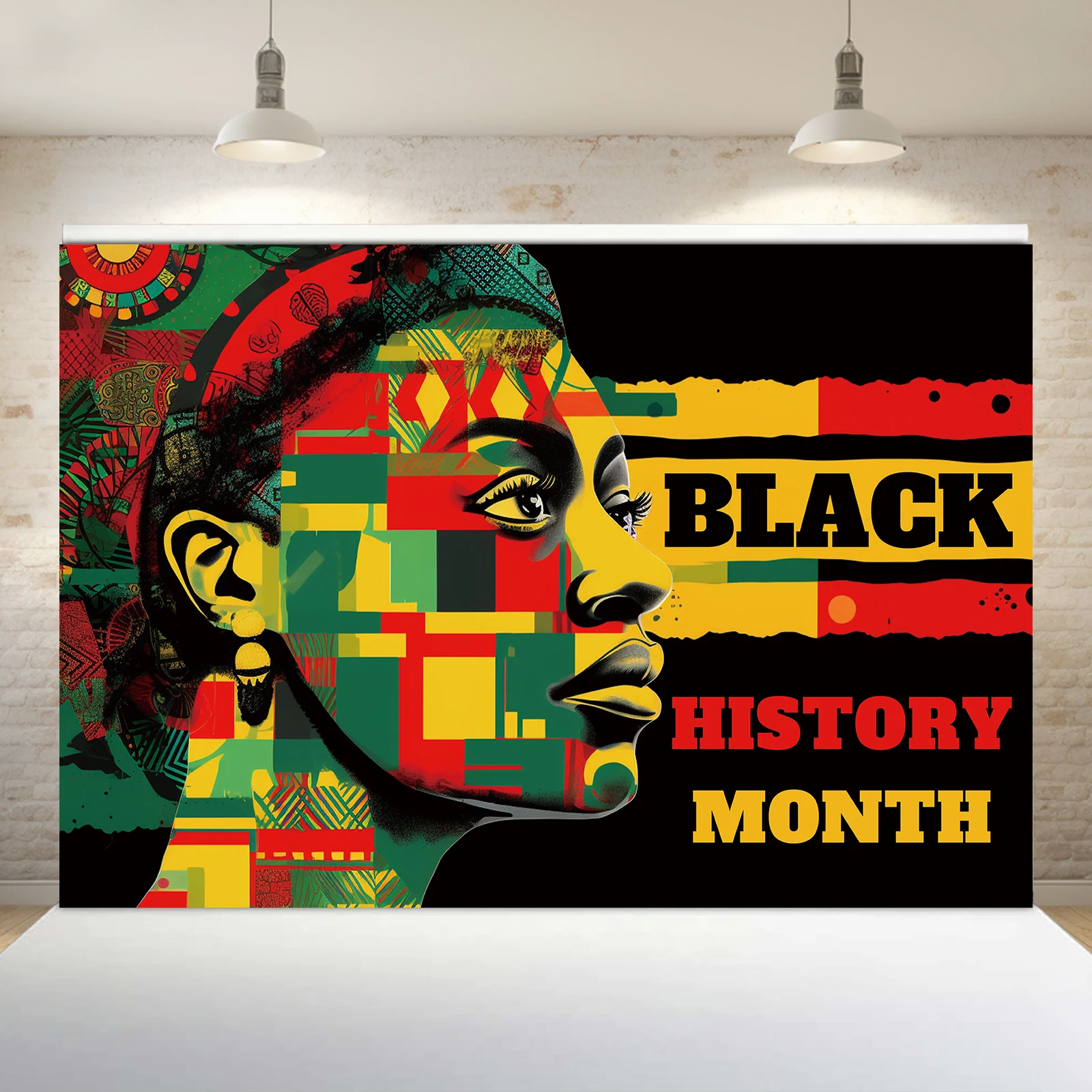 

1PCS 100x150cm Black History Month(1) Theme Backdrop,Photography Background,Used To Gifts,Activities Or Other Party Decoration